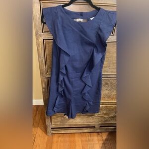 Jade Navy Ruffle Jumpsuit